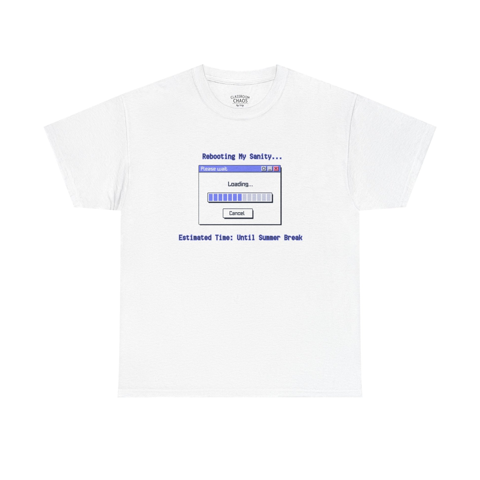 Rebooting My Sanity Graphic Tee | Funny Unisex Heavy Cotton Shirt, Casual Wear, Gifts for Tech Lovers, Humor Apparel