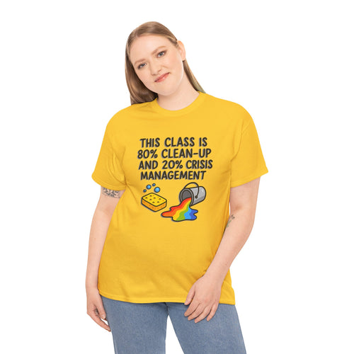 Art Teacher: 80% Clean-Up, 20% Crisis Management