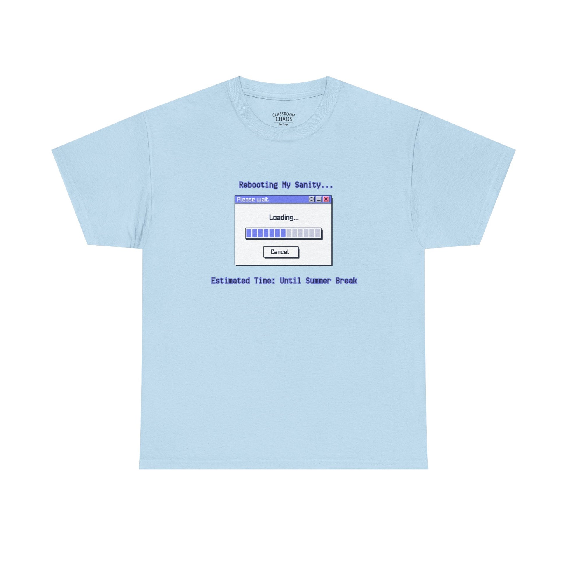 Rebooting My Sanity Graphic Tee | Funny Unisex Heavy Cotton Shirt, Casual Wear, Gifts for Tech Lovers, Humor Apparel